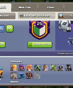 Vendre compte clash of clans