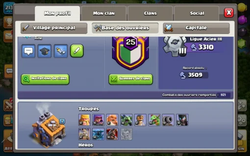 Vendre compte clash of clans