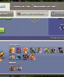 Vendre compte clash of clans