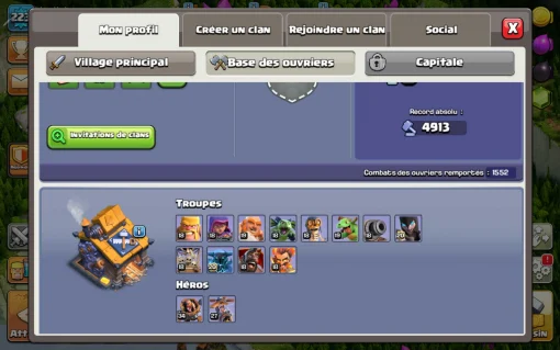 Vendre compte clash of clans