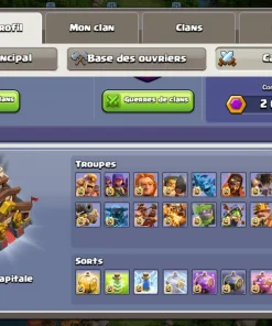 Vendre compte clash of clans