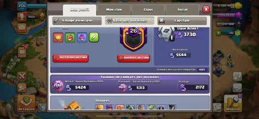 Vendre compte clash of clans