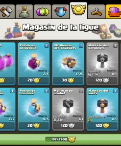 Vendre compte clash of clans