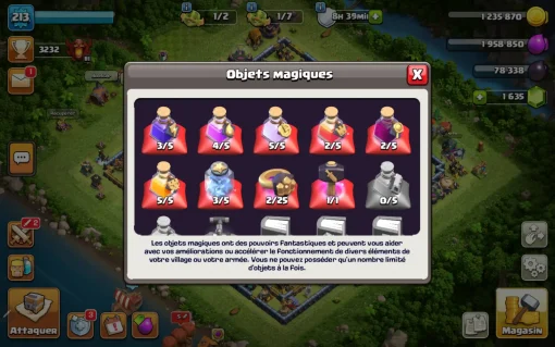 Vendre compte clash of clans