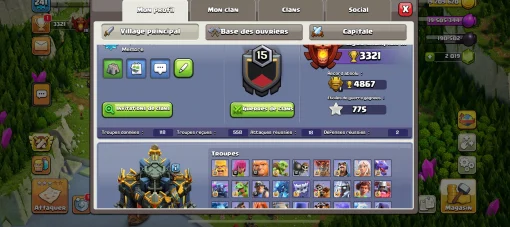 Achat compte clans of clans buy clash of clans account