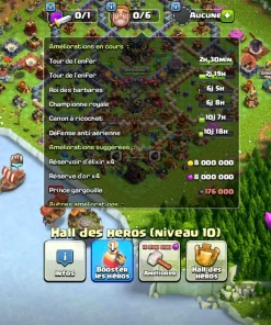 Achat compte clash of clans