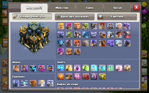 Achat compte clash of clans