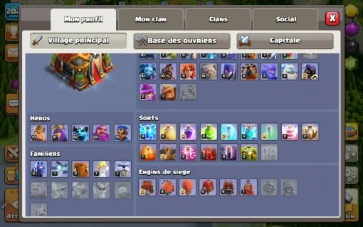 Achat compte clash of clans