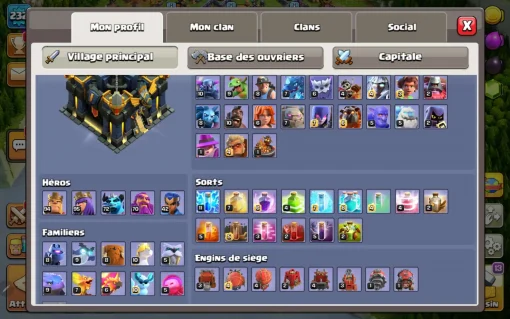 Achat compte clash of clans