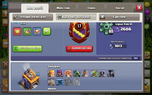 Achat compte clash of clans