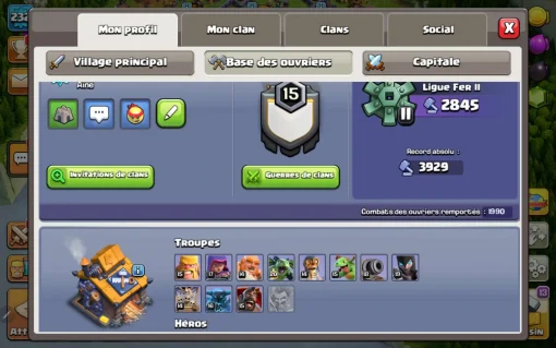 Achat compte clash of clans