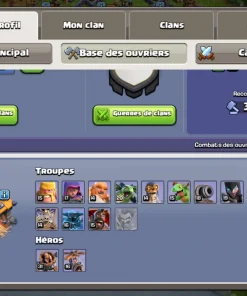 Achat compte clash of clans
