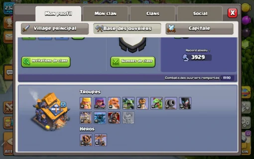 Achat compte clash of clans