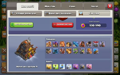 Achat compte clash of clans