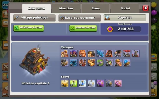 Achat compte clash of clans