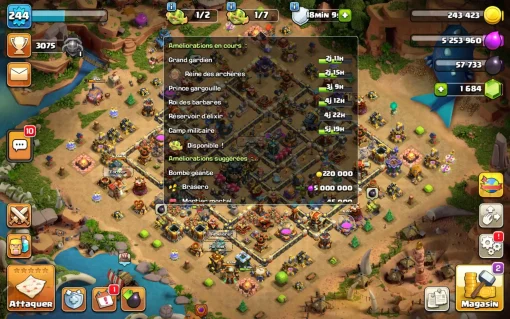 Achat compte coc