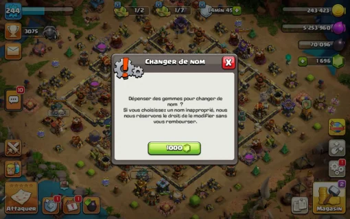 Achat compte coc