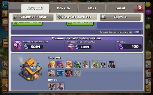 Achat compte coc