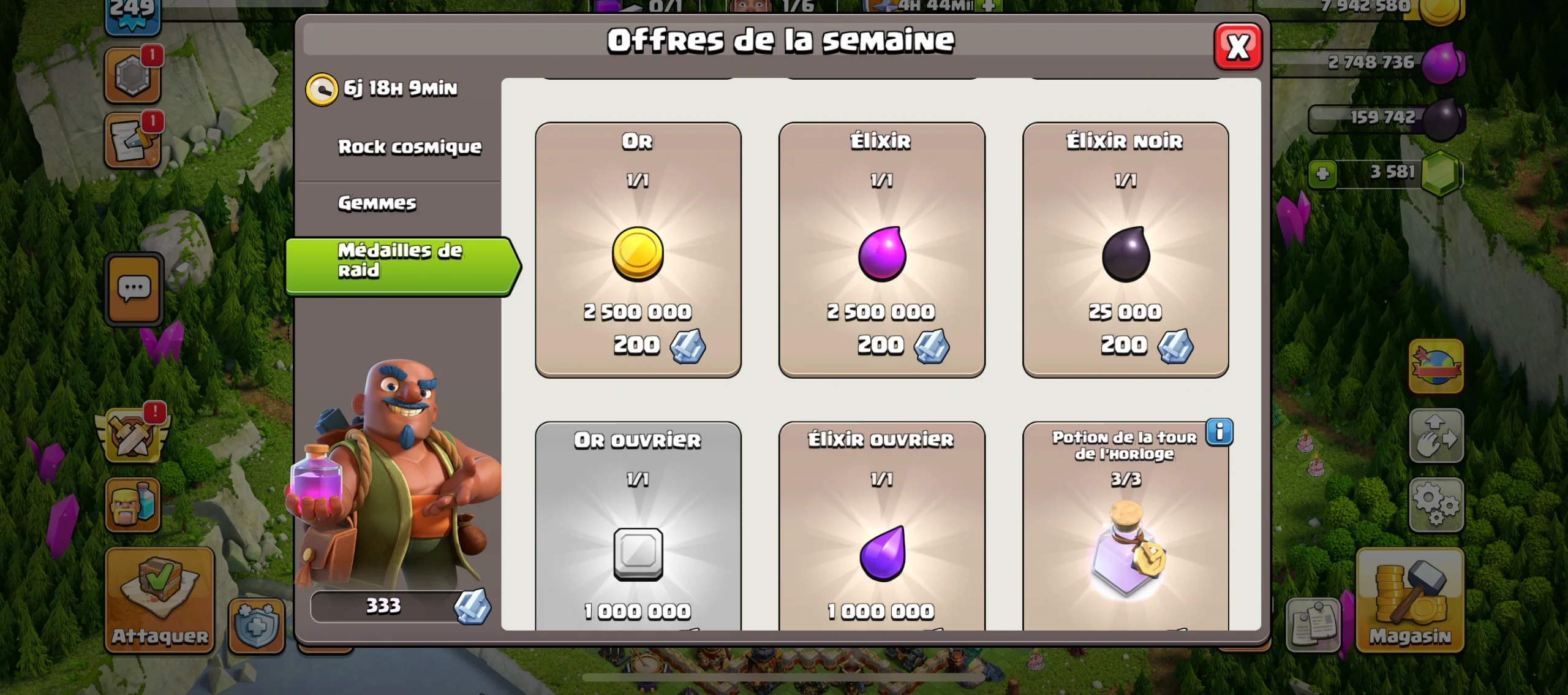Acheter compte clash of clans