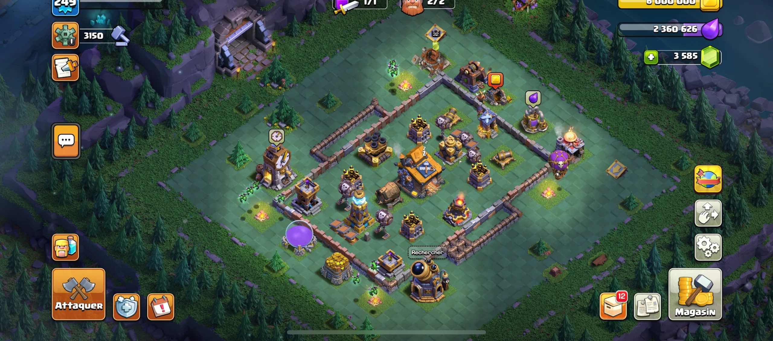 Acheter compte clash of clans