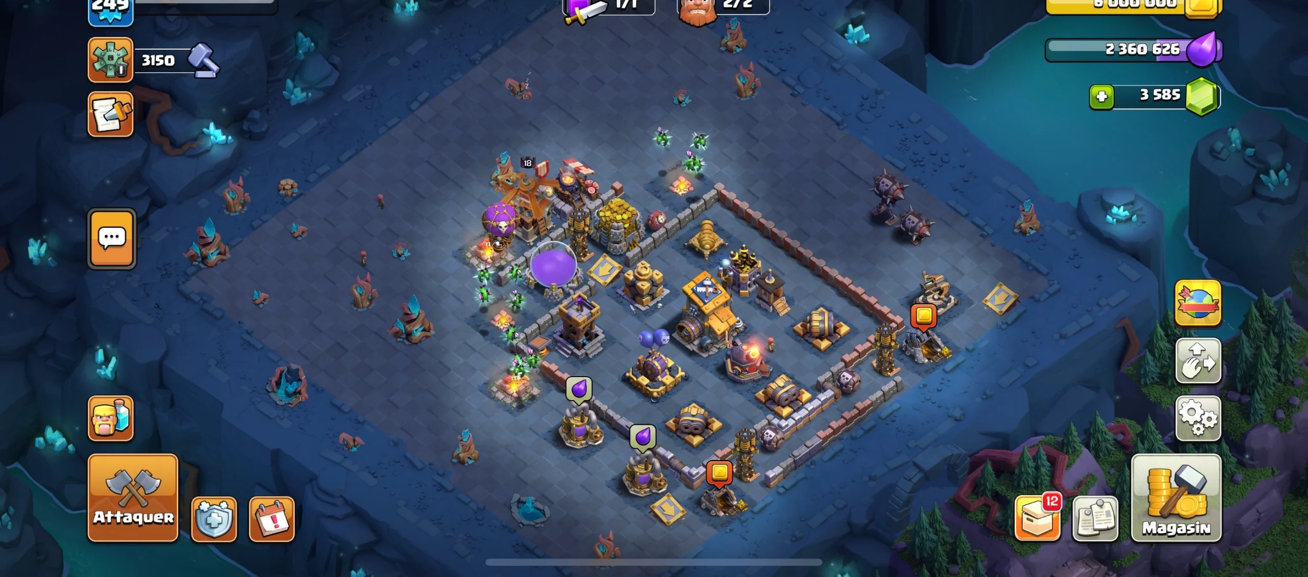 Acheter compte clash of clans