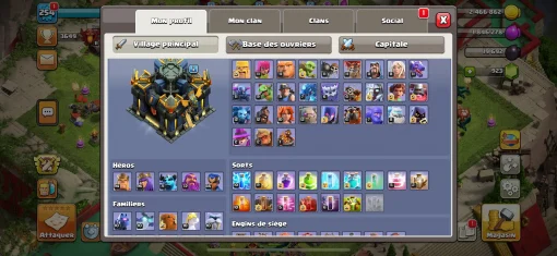 Acheter compte clash of clans