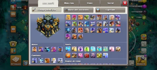 vendre compte clash of clans