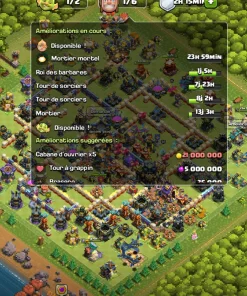 Vendre compte clash of clans