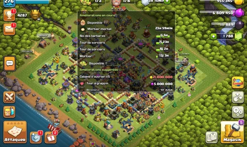 Vendre compte clash of clans