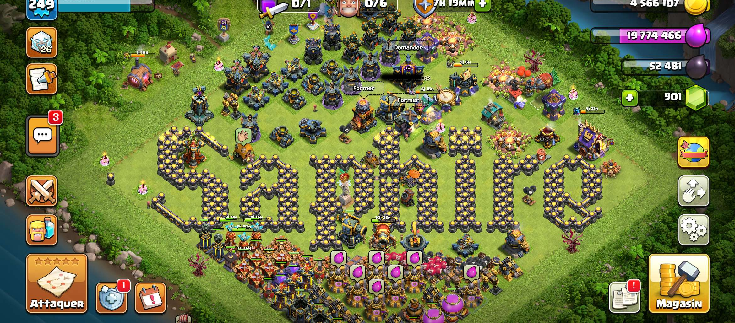 Vendre compte clash of clans