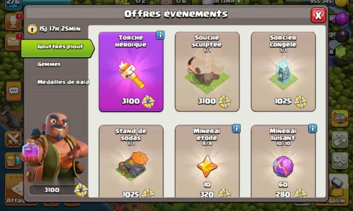 Vendre compte clash of clans
