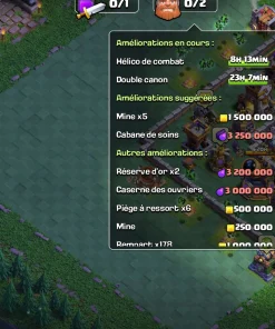 Vendre compte clash of clans