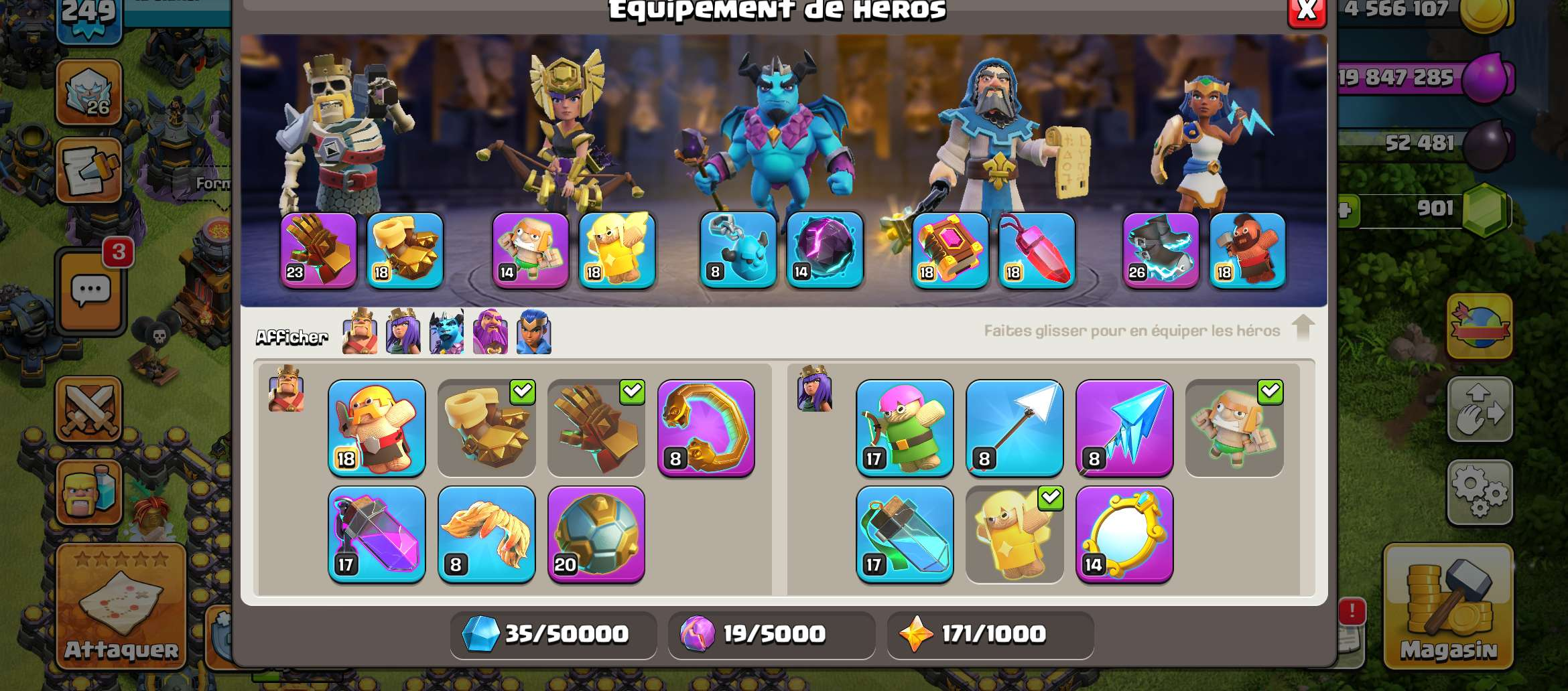 Vendre compte clash of clans