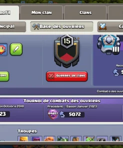 Vendre compte clash of clans