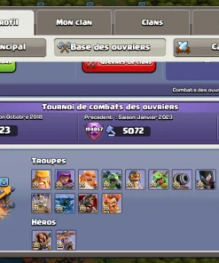 Vendre compte clash of clans