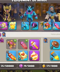 Vendre compte clash of clans