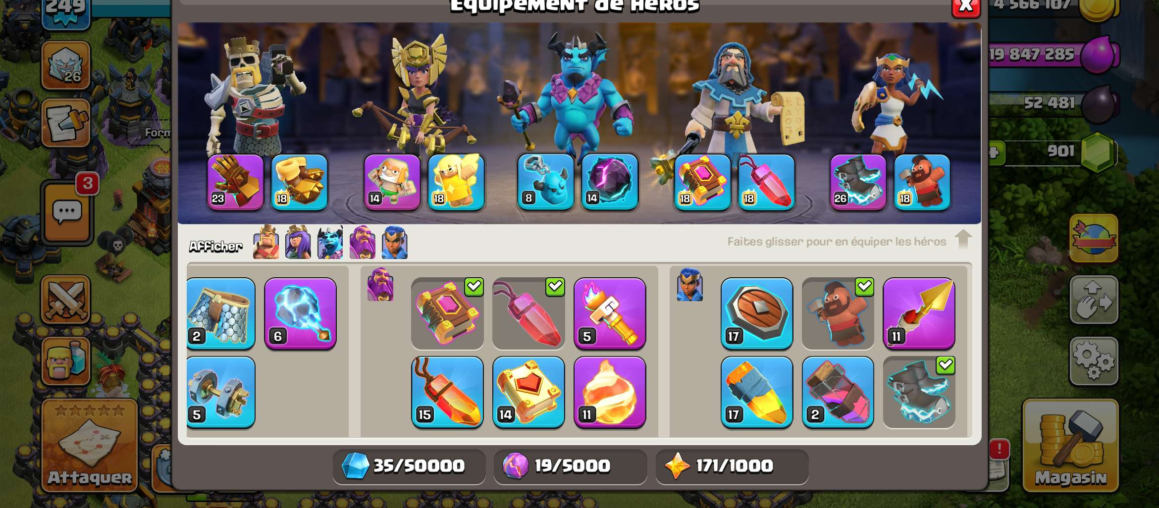 Vendre compte clash of clans