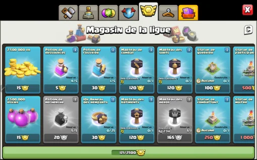 Vendre compte clash of clans
