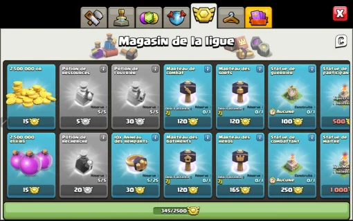 Compte clash of clans a vendre