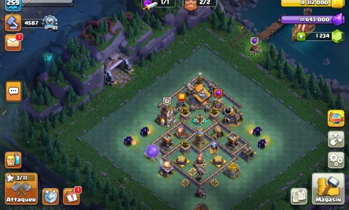Compte clash of clans a vendre