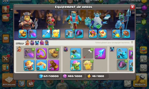 Compte clash of clans a vendre