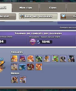 Compte clash of clans a vendre
