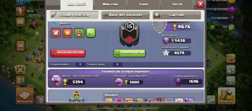 Vendre compte clash of clans