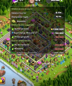 Vendre compte clash of clans