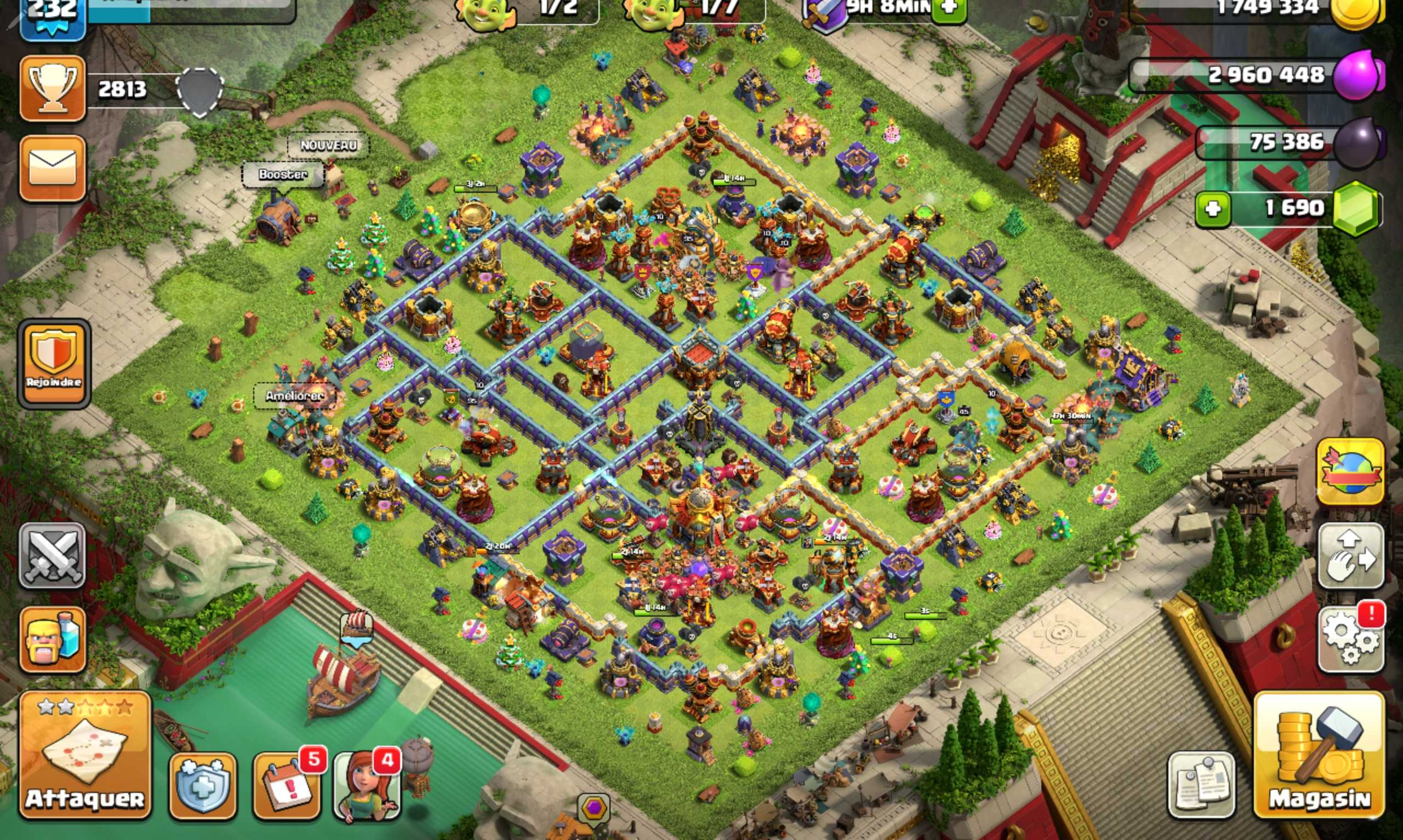 Vendre compte clash of clans
