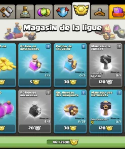 Vendre compte clash of clans