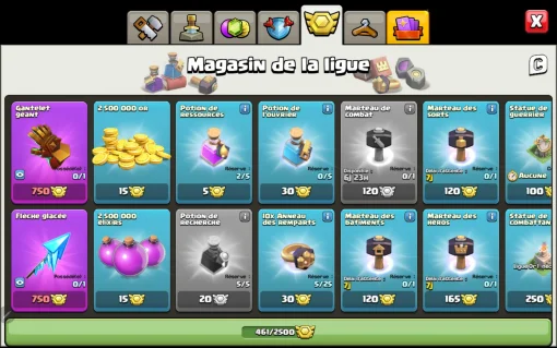 Vendre compte clash of clans