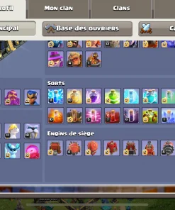 Vendre compte clash of clans