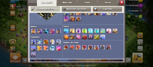 Vendre compte clash of clans