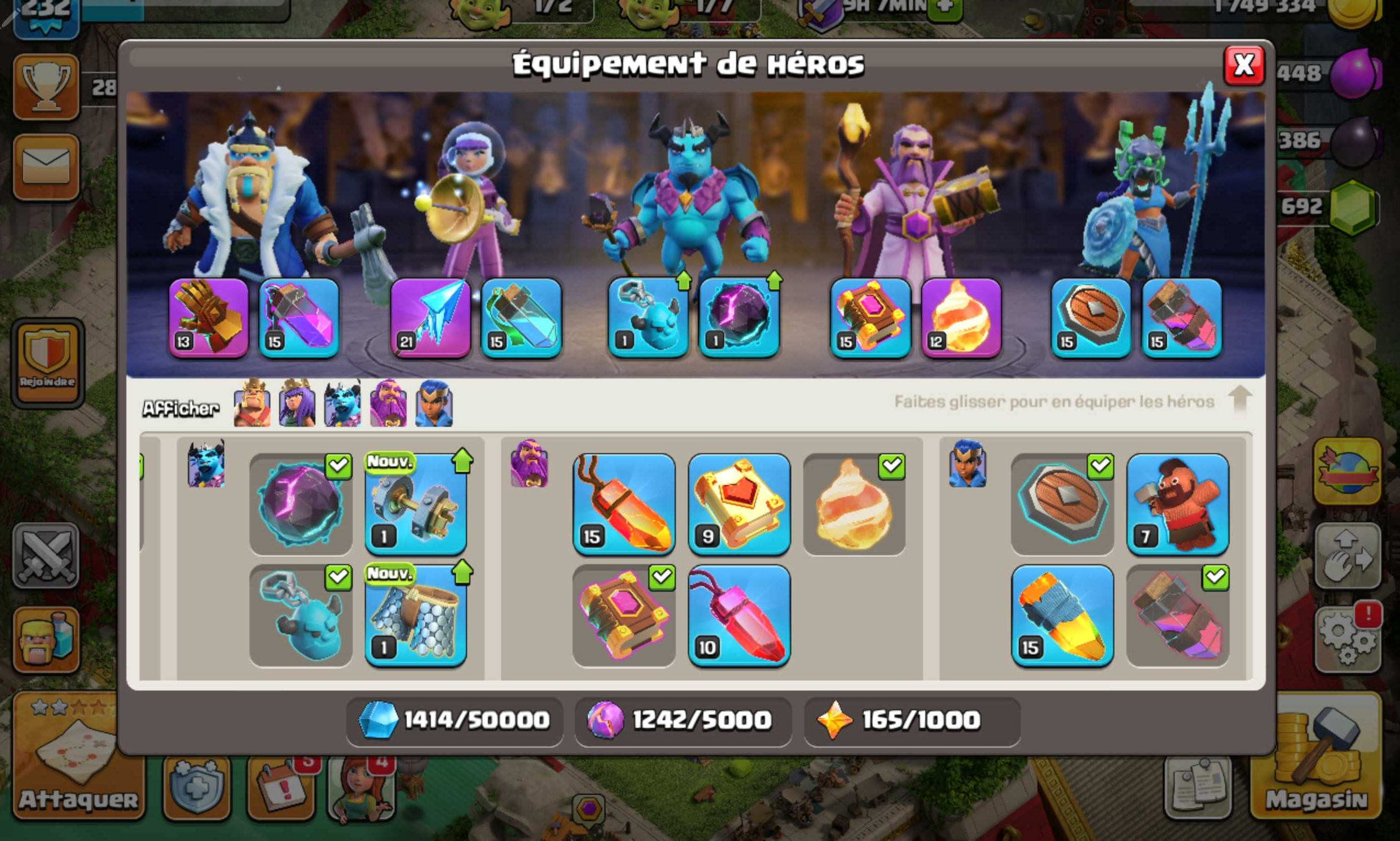 Vendre compte clash of clans